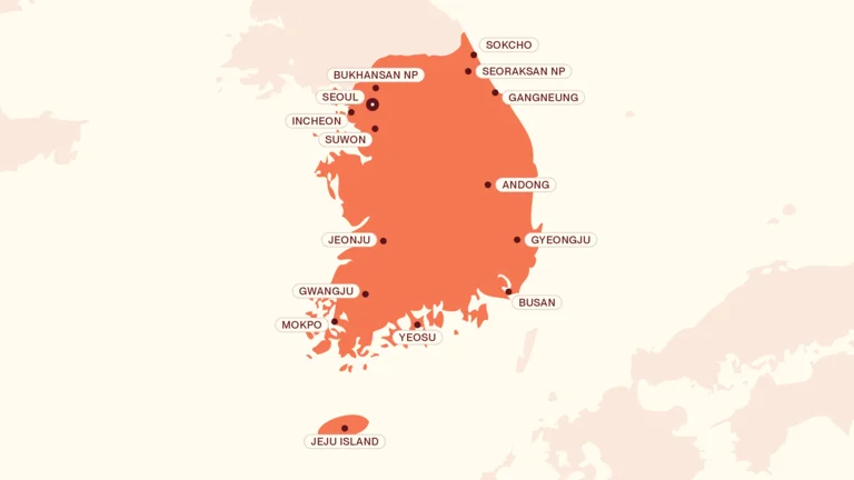 South Korea map