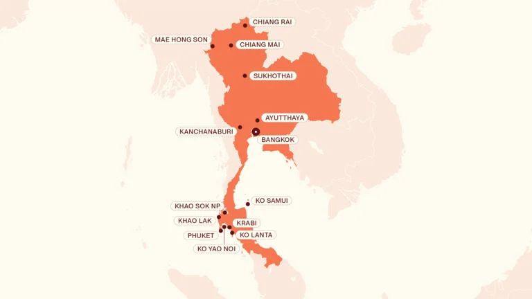 Thailand map