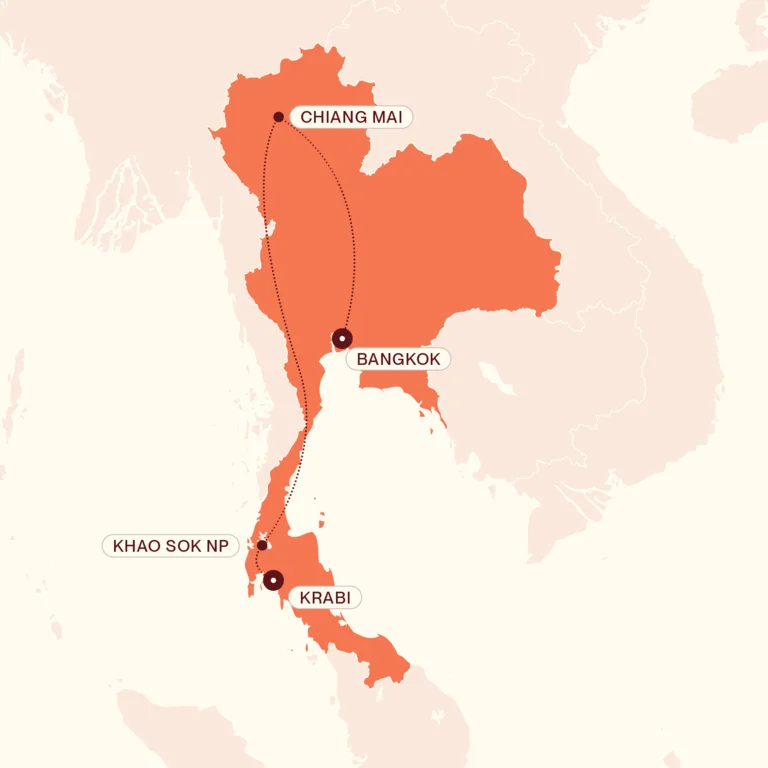 10 Days in Thailand Mobile Map
