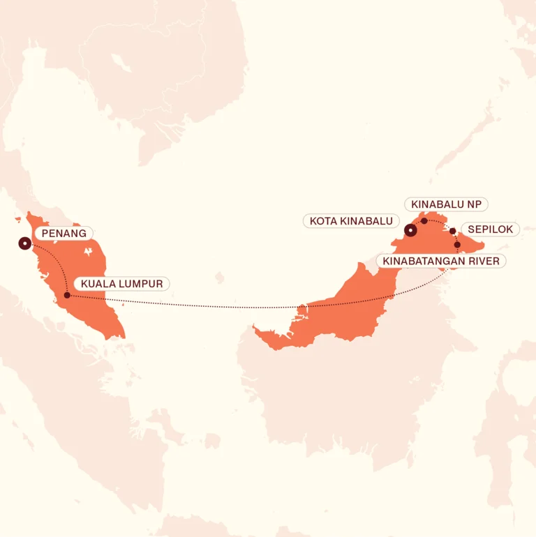 Borneo & Malaysia Discovery Map