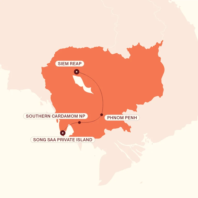 Cambodia in Style map