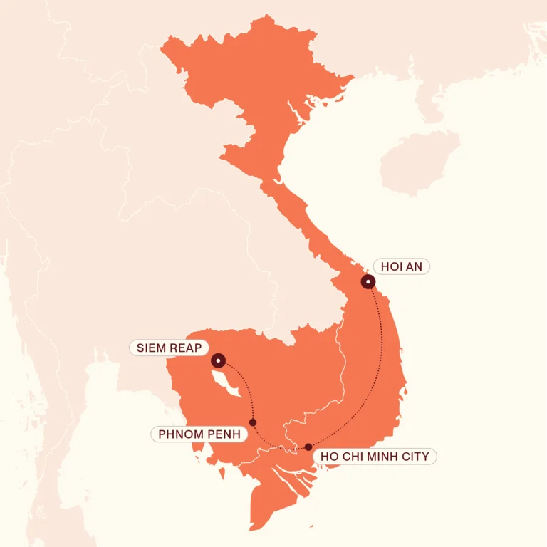 Family Fun in Vietnam and Cambodia map