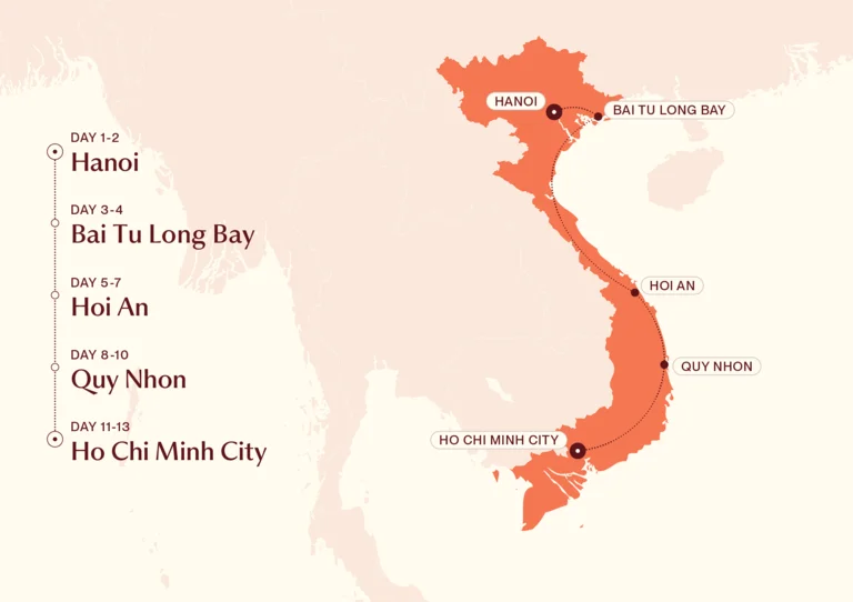 Luxury Vietnam Desktop map
