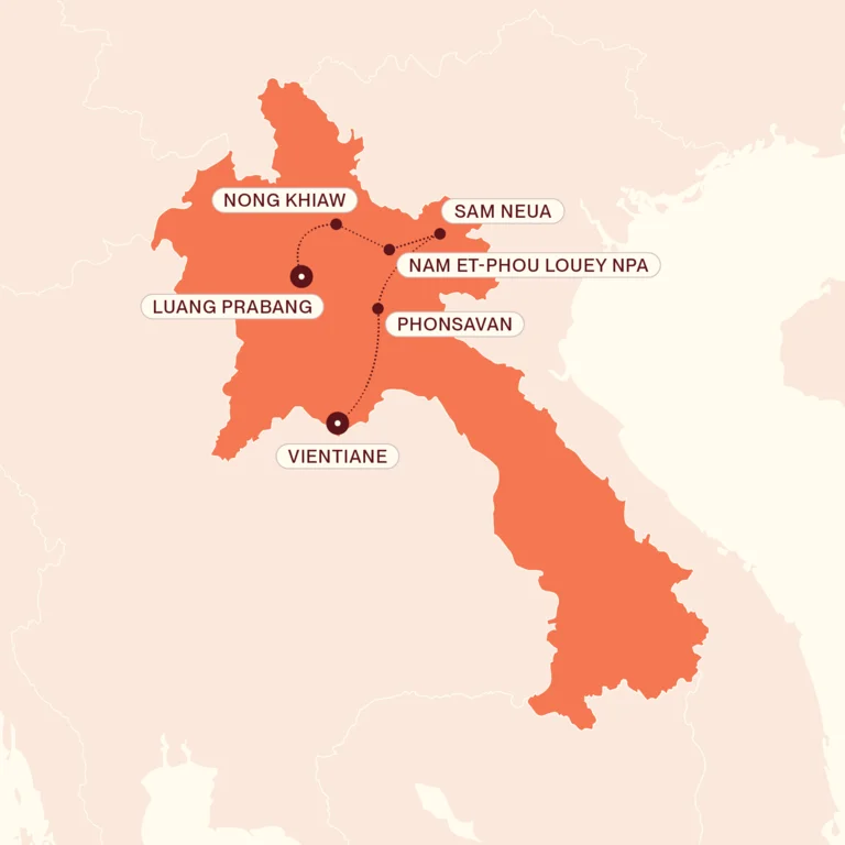 Northern Laos Explorer map