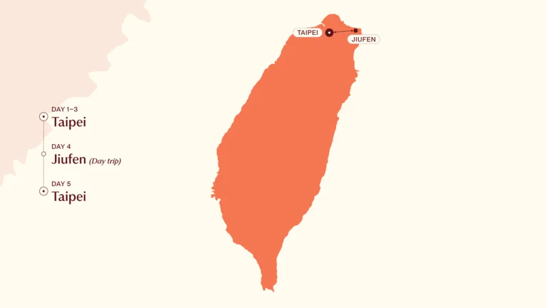 Map of Taiwan and Taipei