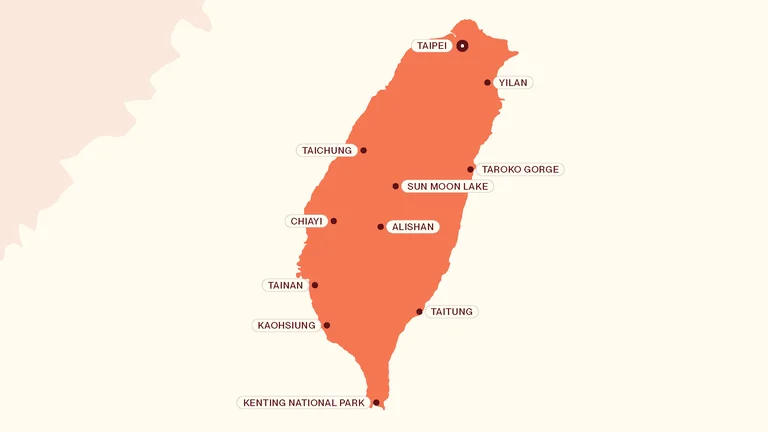 Map of Taiwan 