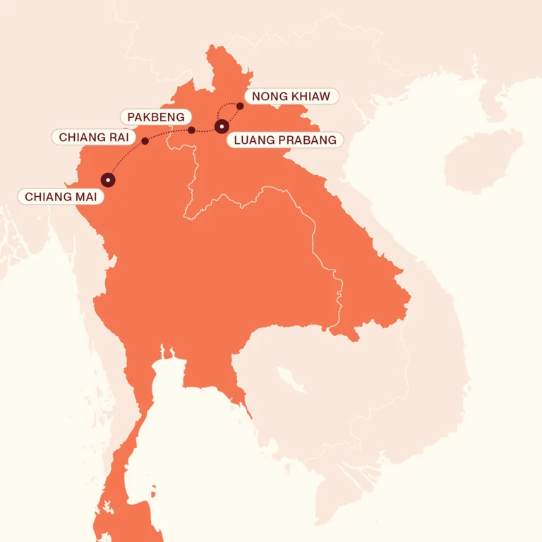 Thailand and Laos Explorer map