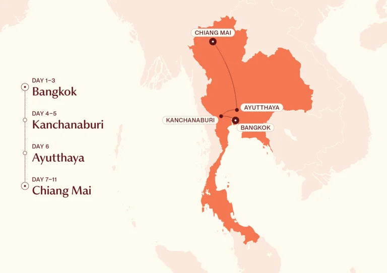 Classic Thailand with a Twist map