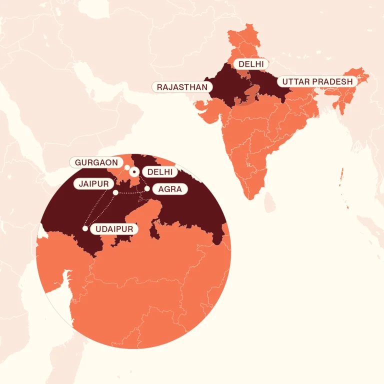 Oberoi Luxury North India_mobile Map