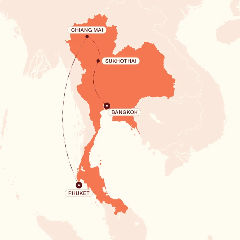 Taste of Thailand map