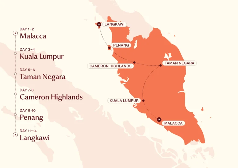 Classic Malaysia map