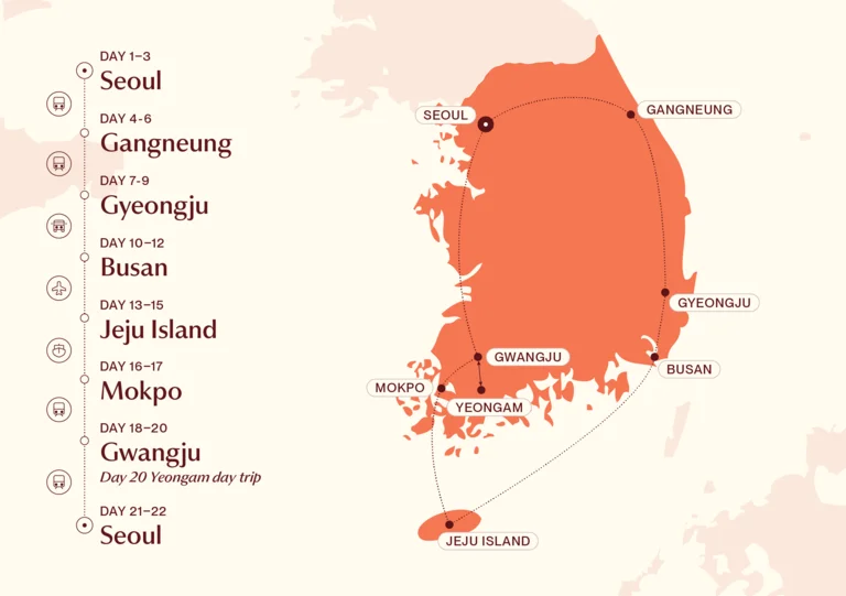 Korea Uncovered Map