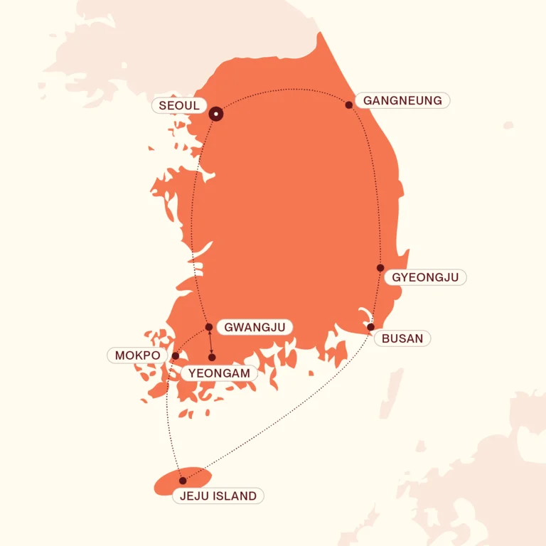 Korea Uncovered Map
