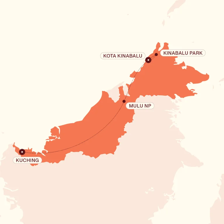 Borneo to be wild map