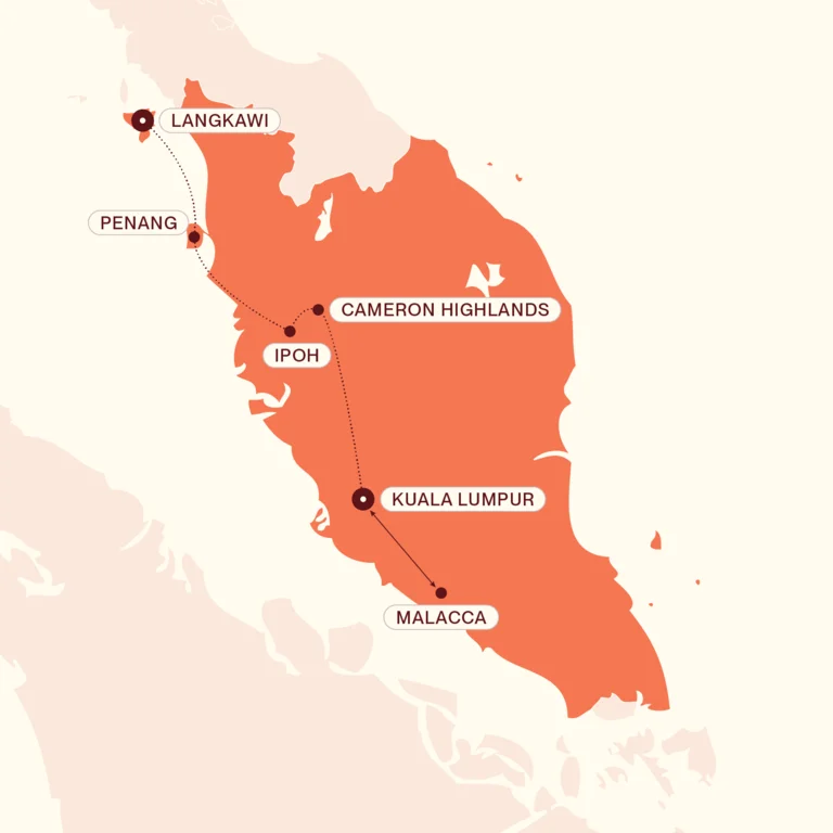 Self-drive Malaysia map