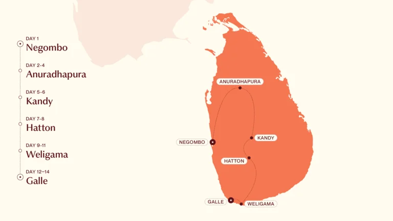 Sri Lanka Luxury Map