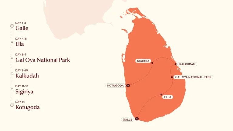 Sri Lanka Summer Map