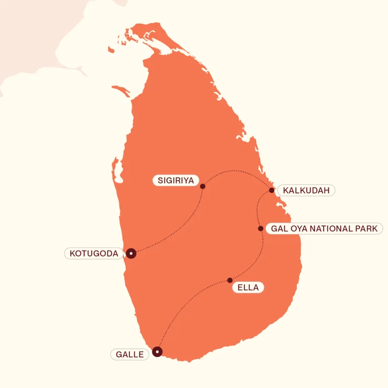 Sri Lanka Summer Map