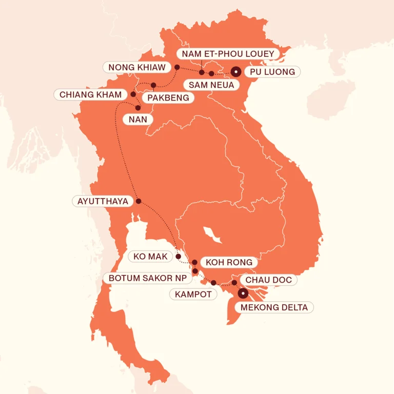 Hidden Southeast Asia map