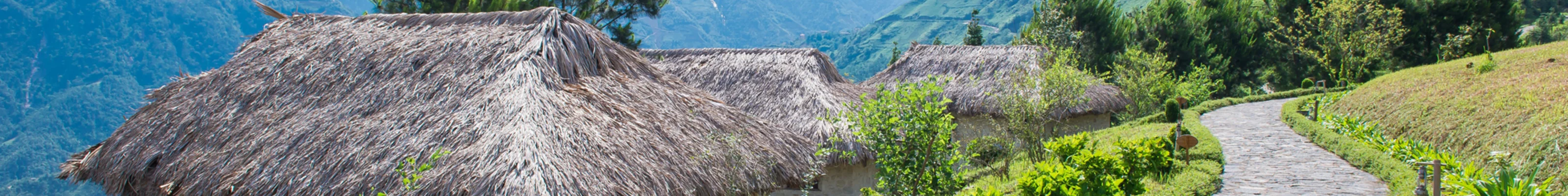 Bamboo huts in Sapa