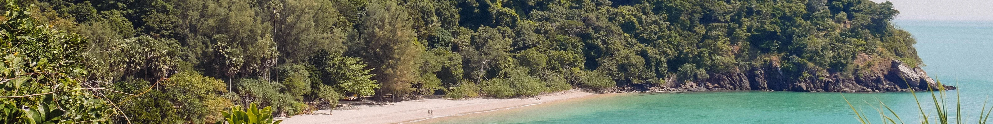 View of secluded Ko Lanta beach