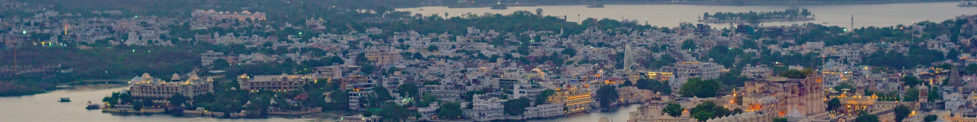 Ariel View Lake Pichola, Udaipur, India