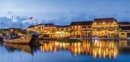 Hoi An waterfront at night 