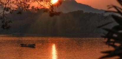 Sunset over Mekong