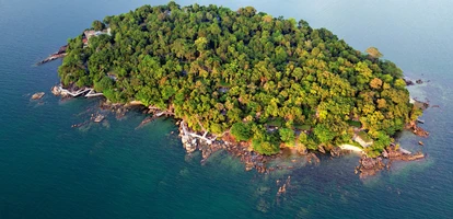 Aerial view of Koh Krabey Island