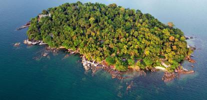 Aerial view of Koh Krabey Island