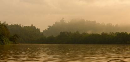 Boat on Kinabatangan River