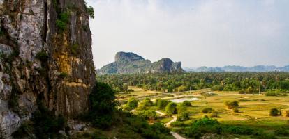 View over plains near Kep