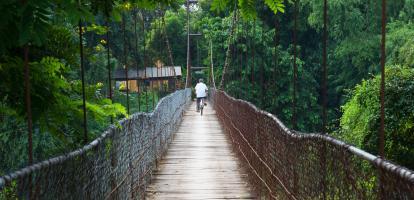 Cycling in the countryside around Battambang