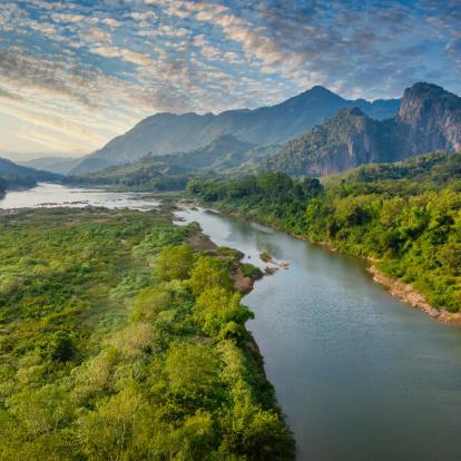 Mekong River in Laos near Luang Prabang