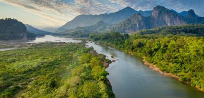 Mekong River in Laos near Luang Prabang