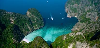 Aerial view of Ko Phi Phi, Thailand