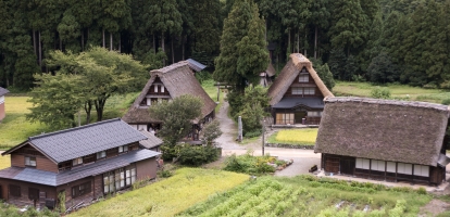 Thatched homes in Shirakawago