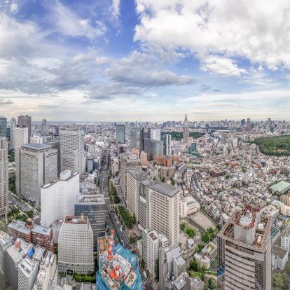 Panoramic view of Tokyo seen from Park Hyatt hotel