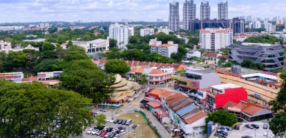 Aerial view of Holland Village shopping centre