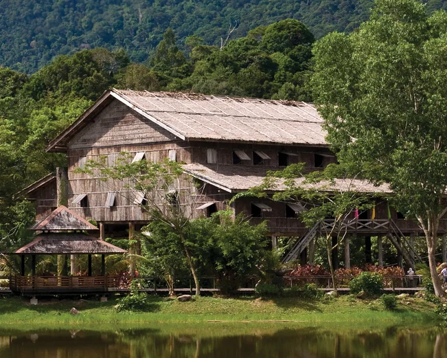 Iban Longhouse in Batang Ai