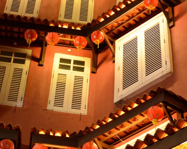 Buildings on Jonker Street in Malacca