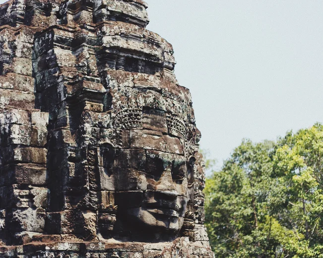 Temple face at Angkor Wat