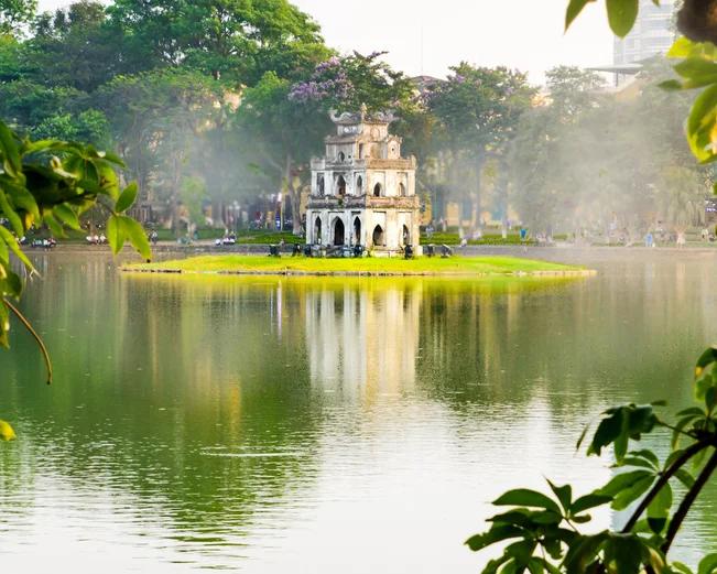 Hoan Kiem Lake in Hanoi 