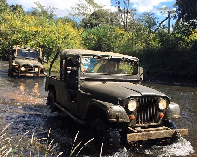 Jeep in the Bolaven Plateau 