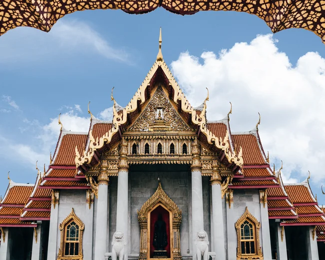 Temple exterior, Bangkok, Thailand 
