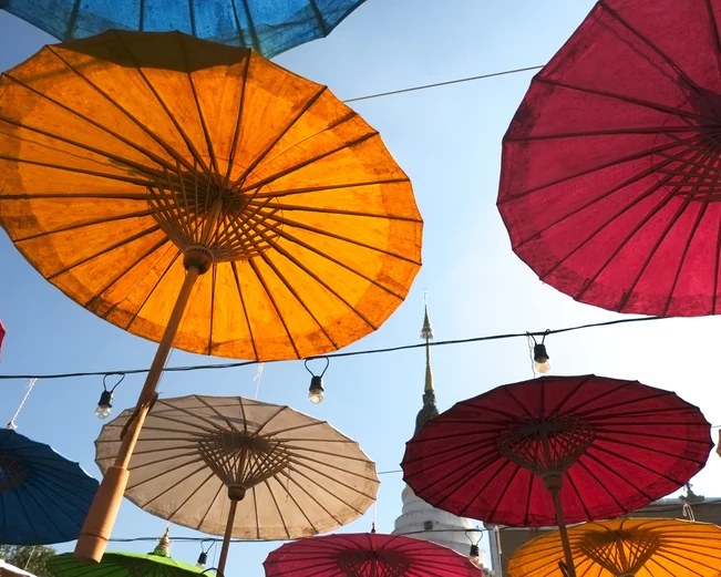 Colourful umbrellas 