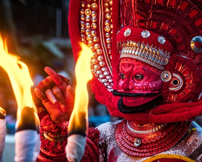 Theyyam festival Telicherry