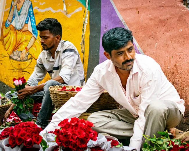 Mumbai flower market