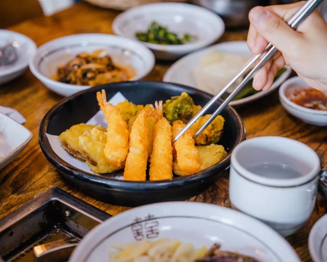 Traditional Korean food in Gyeongju, South Korea