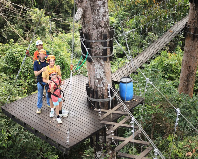 Ziplining in Siem Reap